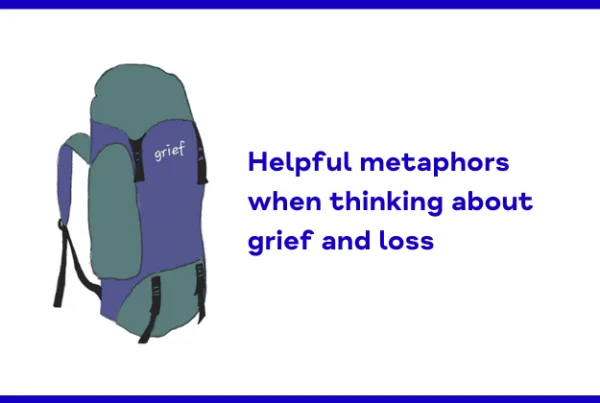 Grief backpack illustration